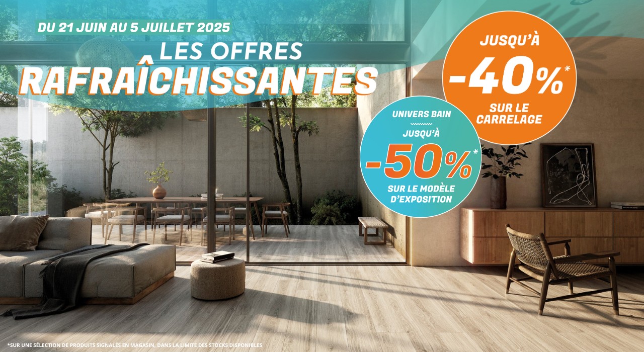 Promo carrelage et salle de bain